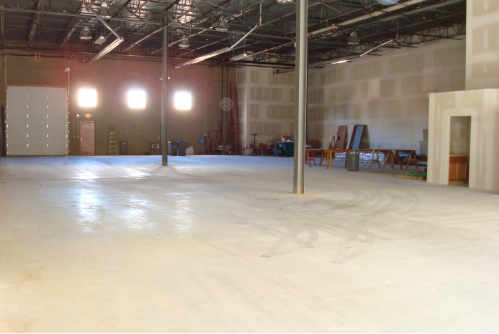 Building D warehouse interior — Suite D-102