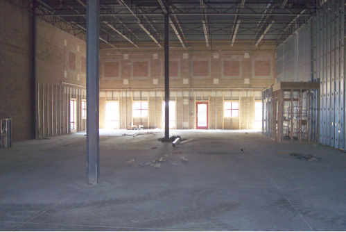 High clear height warehouse interior space for lease Wixom Michigan